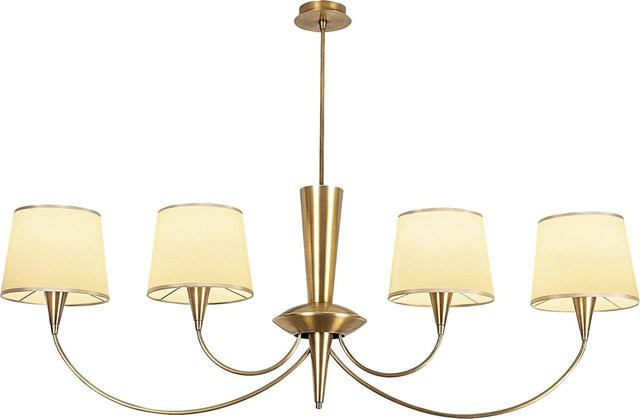 Opviq Pendelleuchte Pardo-3021 in Multicolour mit Stoff und Metall, B/H/T/L: 118 x 83 x 20 x 118 cm, E27, 4 Brennstellen - Bild 1