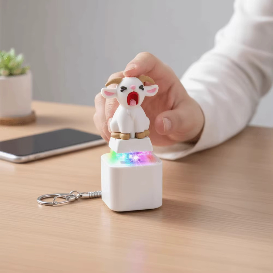 Schlüsselanhänger mit LED-Beleuchtung und Soundeffekt, Unisex - Bild 3