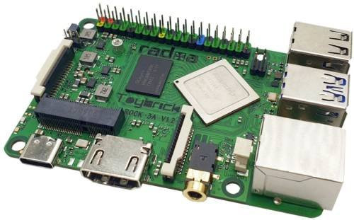 Radxa RS117-D2 Rock 3A Single Board Computer mit 2GB RAM, 4 x 2.0GHz und NVMe/M.2 in Grün - Bild 1
