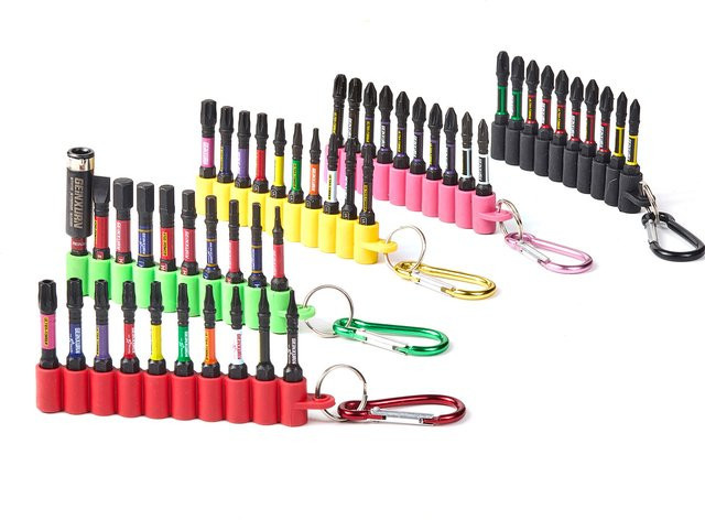 Geinxurn Impact Multi-Schraubendreher-Bit-Set aus S2-Stahl mit Bithalter und magnetischen Bits in PZ, Torx, PH und HEX, 5,1 cm - Bild 1