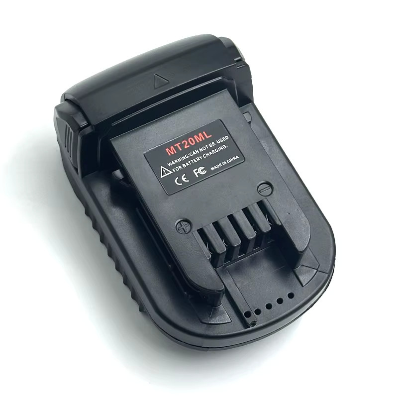 GiFi Power MT20ML Batterieadapter für Makita 18V Li-Ionen-Akkus BL1830 BL1860 BL1815 zur Nutzung mit Milwaukee 18V Akkus, Schwarz - Bild 2