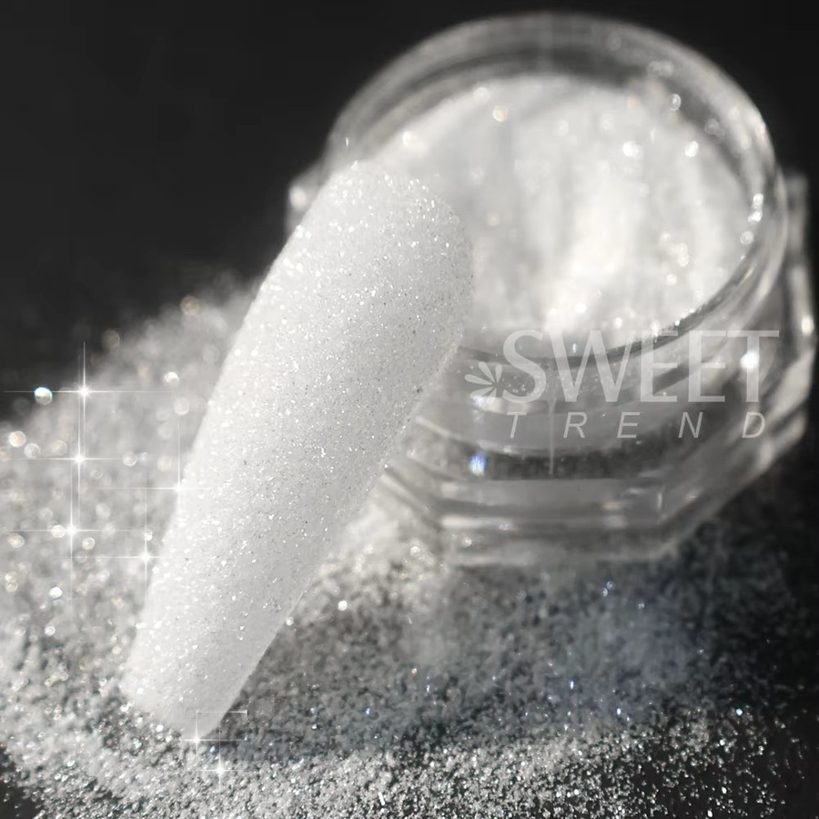 SWEET TREND Nagel Glitter Pulver, Silbrig, 3 Boxen - Bild 4