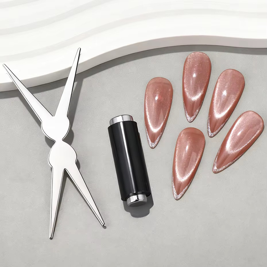 Full Beauty Cat Eye Nagel Magnet Set, Schimmernd, 2 Stück - Bild 4