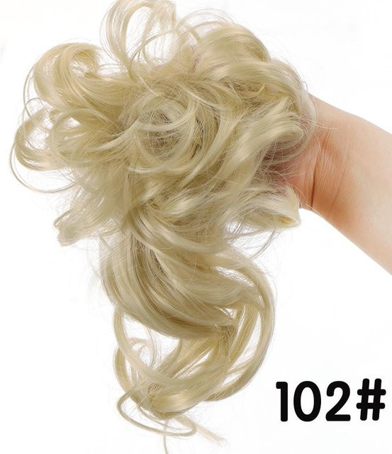KaiTingu Unordentlicher Chignon-Donut, Kunsthaar, Schwarzbraun - Bild 1