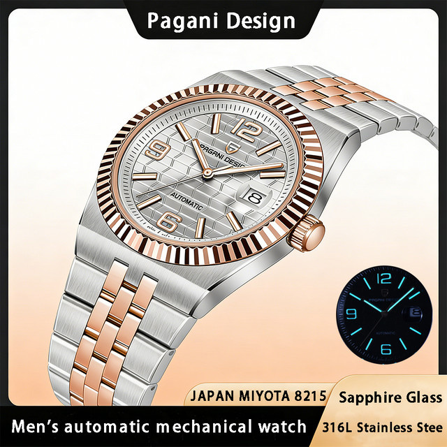 PAGANI DESIGN Armbanduhr Automatik, Edelstahl, Saphirglas, Herren - Bild 1