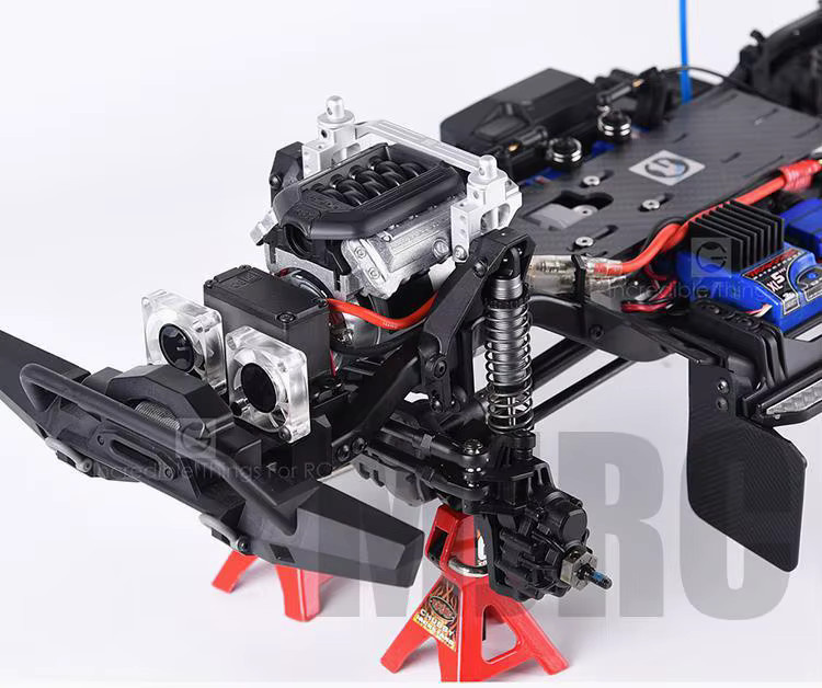 Traxxas Upgrade-Kit für den vorderen Motor und Getriebe, Zubehör, Metall - Bild 3