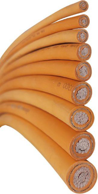 EVRP New Energy Hochspannungskabel, abgeschirmtes einadriges Stromkabel, 1500 V, 95 mm2, hitzebeständig bis 125 °C, orange - Bild 1