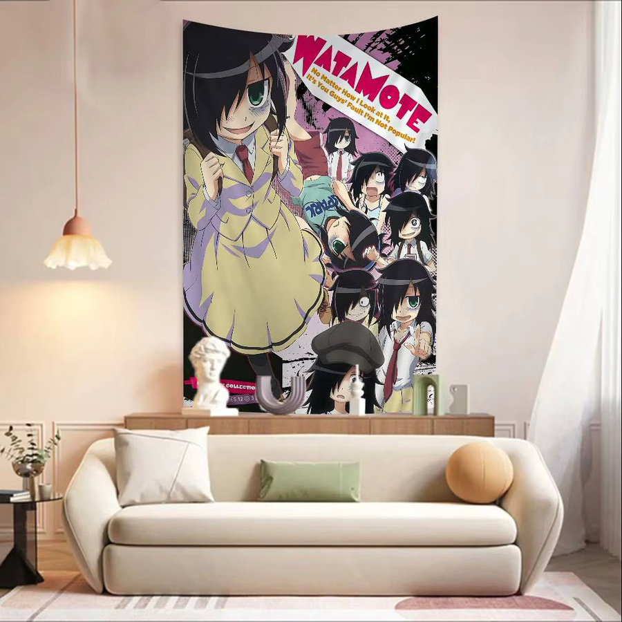 Potdemiel Anime Wandteppich K-Kuroki Tomoko Tarot Hippie Wandbehang Multicolor - Bild 2