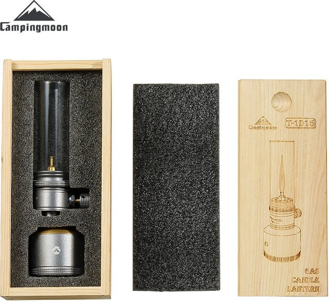 CAMPINGMOON T-1D15 Atmosphärisches Kerzenlicht-Set mit aufblasbarer Aluminiumdose für Outdoor, Camping und Grill - Bild 1