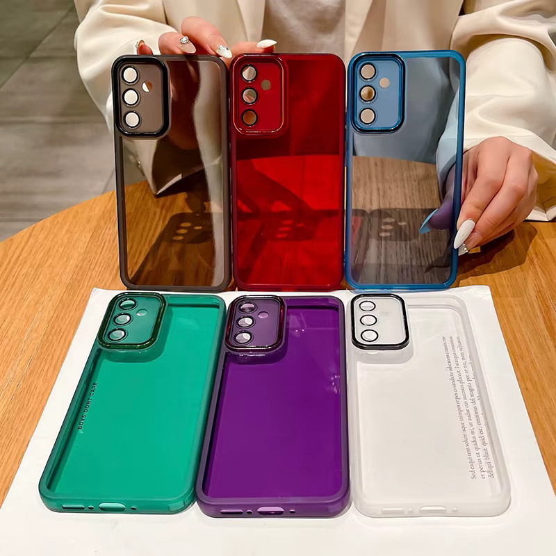 OnePlus Handyhülle aus weichem TPU mit Linsenschutz und durchscheinender Rückseite in Lila - Bild 3