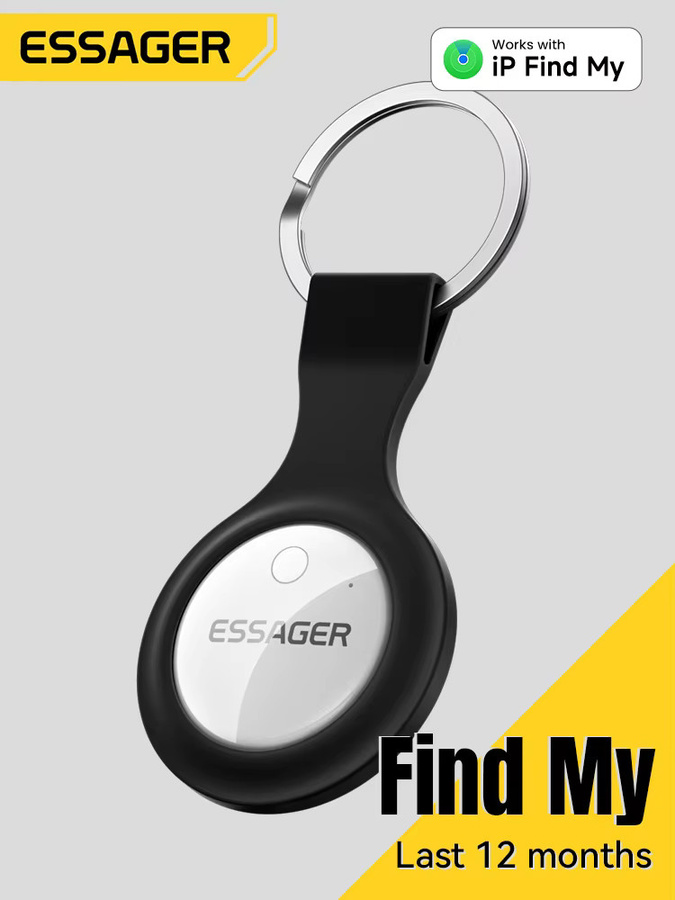 ESSAGER SmartTag Tracker Black mit IP Find My Bluetooth GPS Locator für iPhone zur Anti-Verlust-Überwachung von Schlüsseln, Brieftasche, Tasche, Gepäck und Haustieren - Bild 6