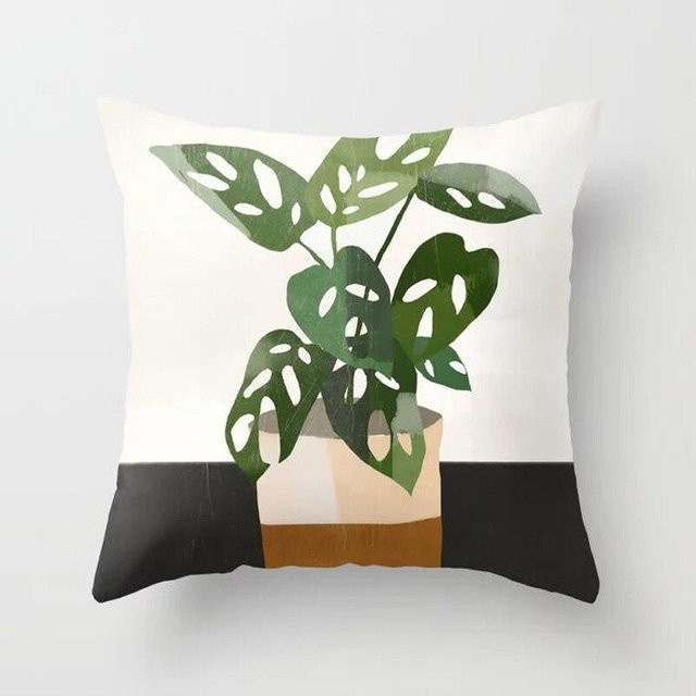 Dekorativer Kissenbezug Elife von Yiran Furniture mit künstlerischem Geometrie-Design, Mehrfarbig, B/B/H: 40 x 40 x 40 cm - Bild 1