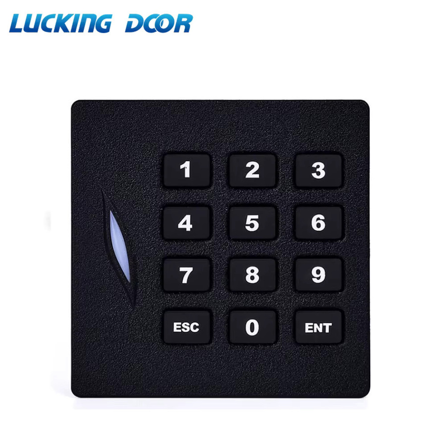 LUCKING DOOR RFID-Tastatur-Kartenleser in Schwarz, wasserdichter Zugangskontrollkartenleser mit 125 kHz, ID-Karte und Wiegand 26/34, Modelle KR102E/KR102M - Bild 3