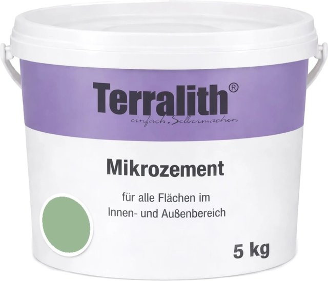 Terralith Mikrozement Fix & Fertig LFC0513 in Grün, 5 kg für eine Fläche von 4,25 qm - Bild 1