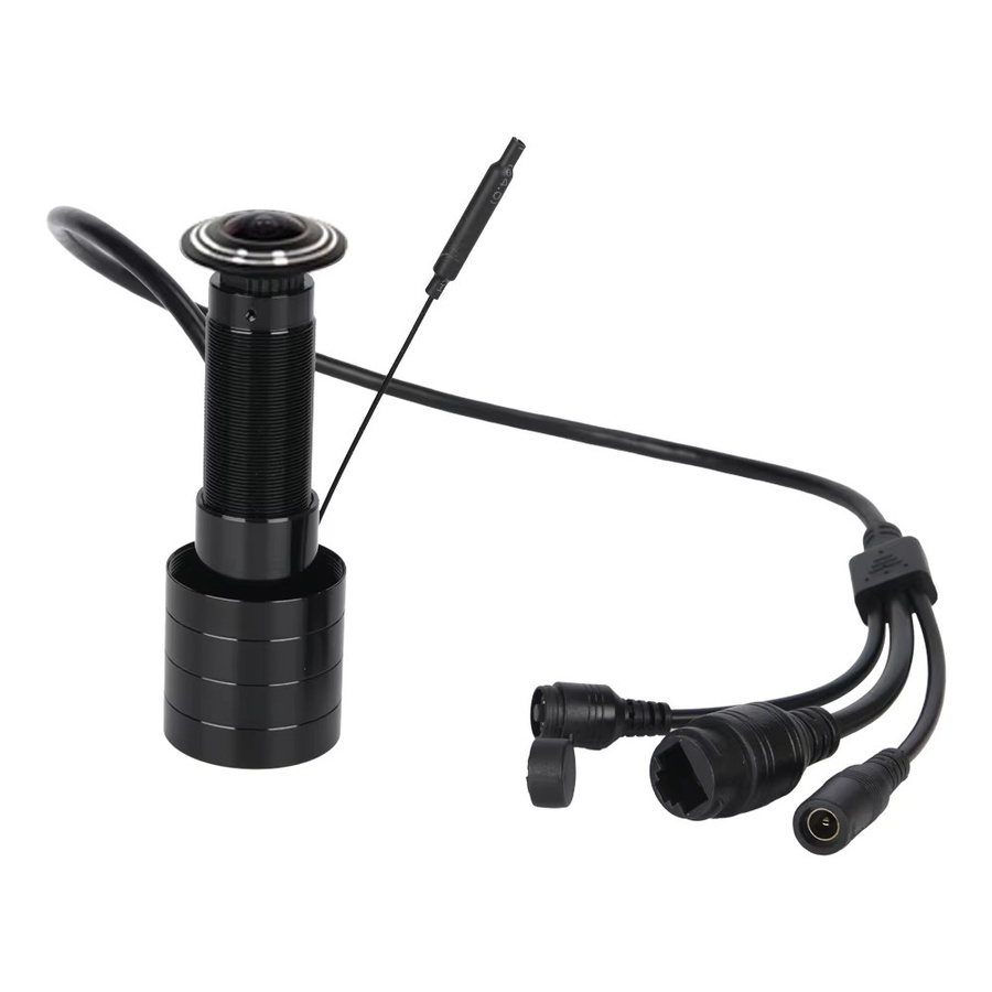 HQCAM 5MP IP PoE Türaugen-Kamera mit 1,66mm Objektiv und Bewegungserkennung in Schwarz - Bild 3