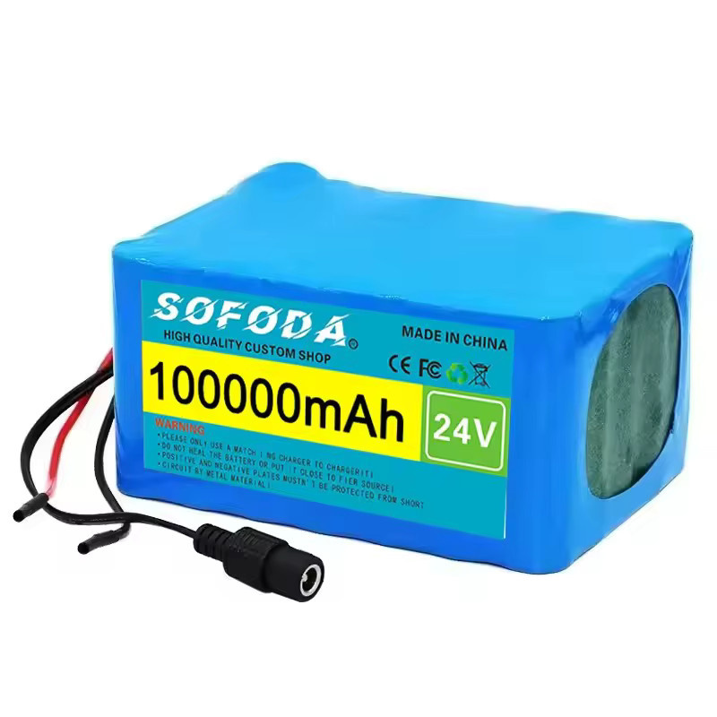 LOLRKO 7S5P 18650 Lithium-Ionen-Akku 24 V 100 Ah mit BMS und Ladegerät, Blau - Bild 3