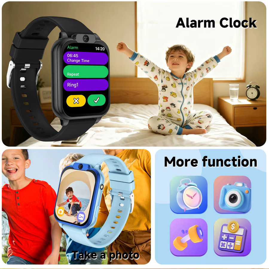 SIMSONLAB Smartwatch, Kunststoff, Schwarz, Kinder - Bild 1