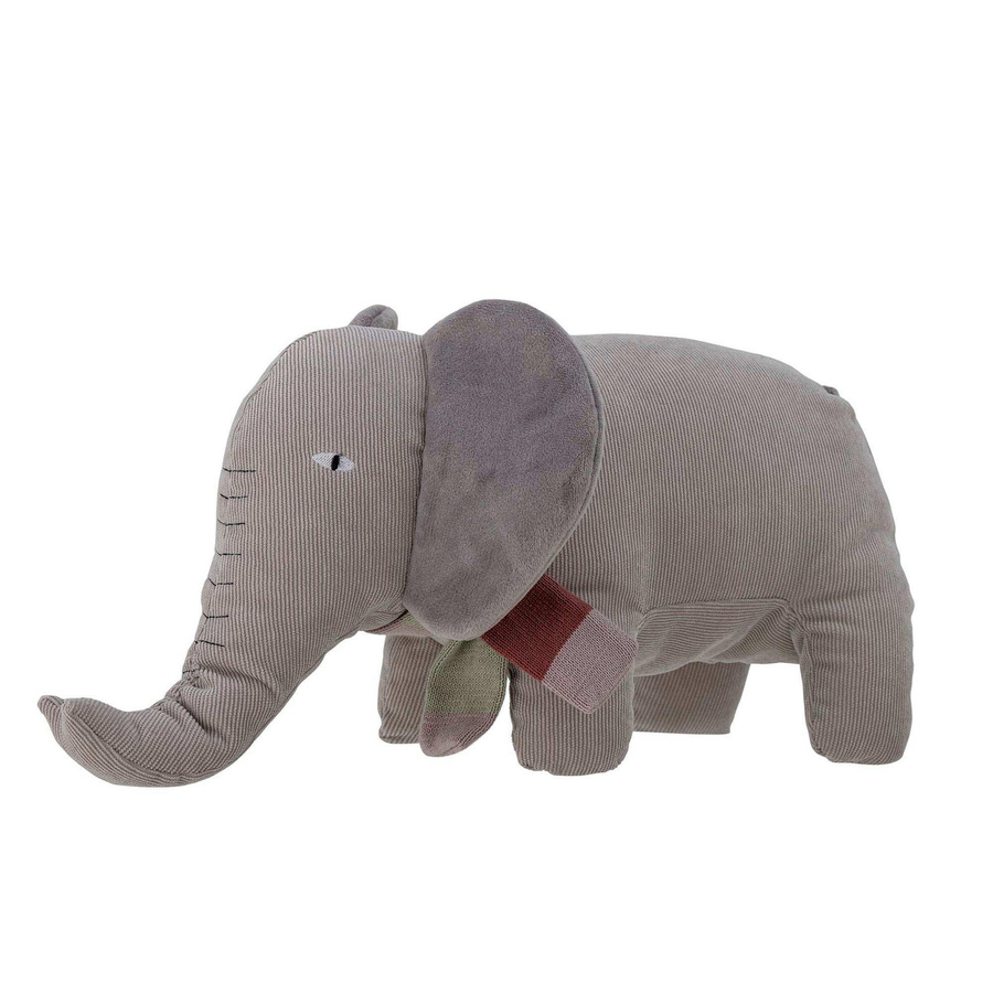 Bloomingville Mini Ferdinand Elefant Kuscheltier Baumwolle grau - Bild 1