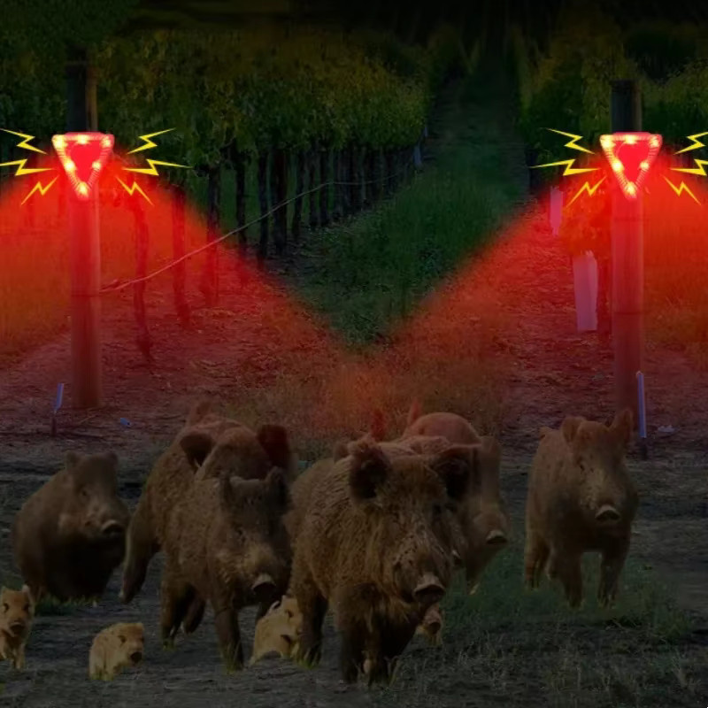 Wasserdichtes LED Solar Alarm Licht in Rot für Garten und Außenbereich zur Diebstahlabwehr - Bild 5