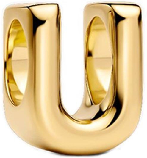 Alphabet Anhänger Gold-Kupfer-Handwerk, beige - Bild 1