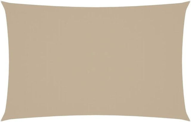 Furnicato Sonnensegel aus PU-beschichtetem Oxford-Gewebe, rechteckig, Beige, Breite: 7 m, Tiefe: 4 m - Bild 1