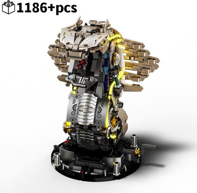 FUNXINEE Mechanische Kobra, Bausteine Tier, mit Licht, 1186 Teile, ab 6 Jahren - Bild 1