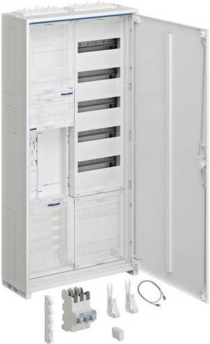 Hager ZB32ET215W2 Verteilerkasten Aufputz aus Stahl in Weiß, B/H/T: 32 x 55 x 110 cm - Bild 1