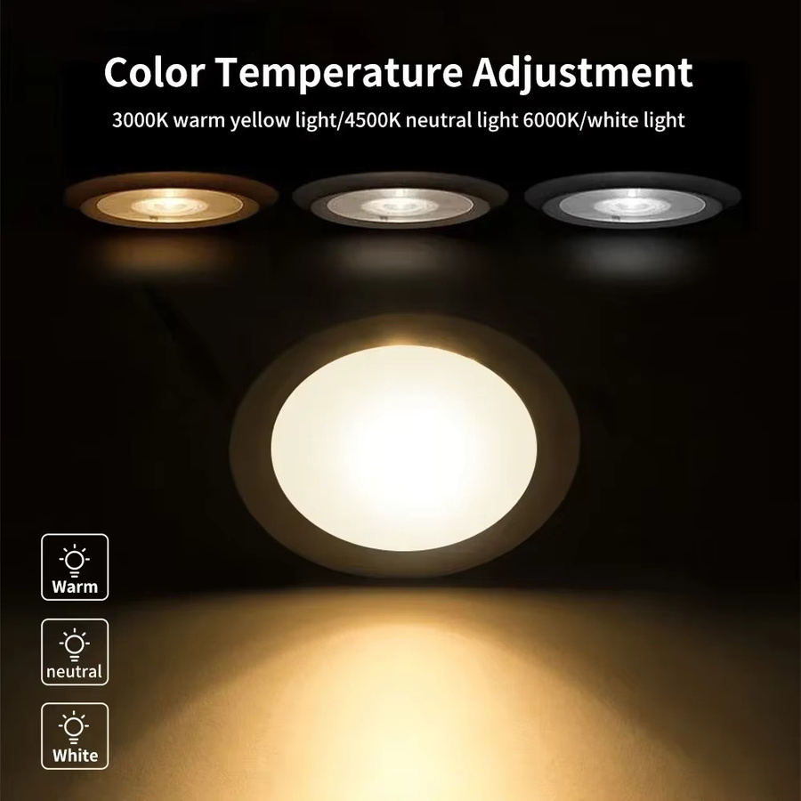 LXIN Tuya Zigbee 3.0 LED Downlight, dimmbare RGBCW Einbaustrahler in Weiß, kompatibel mit Alexa, Home Assistant und Zigbee2MQTT - Bild 3