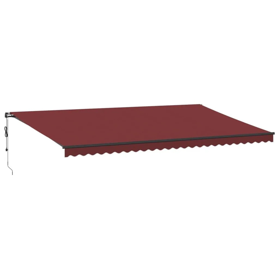 vidaXL Automatische Markise mit LED in Weinrot, B: 600 cm, A: 350 cm - Bild 2
