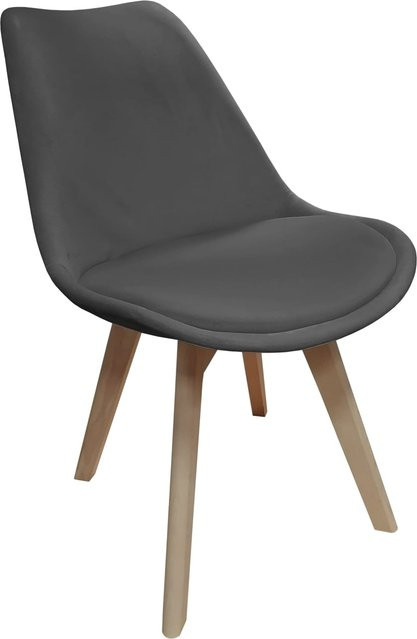 HTI-Living Stuhl Atlanta Velvet in Grau für Wohn- und Esszimmer - Bild 1