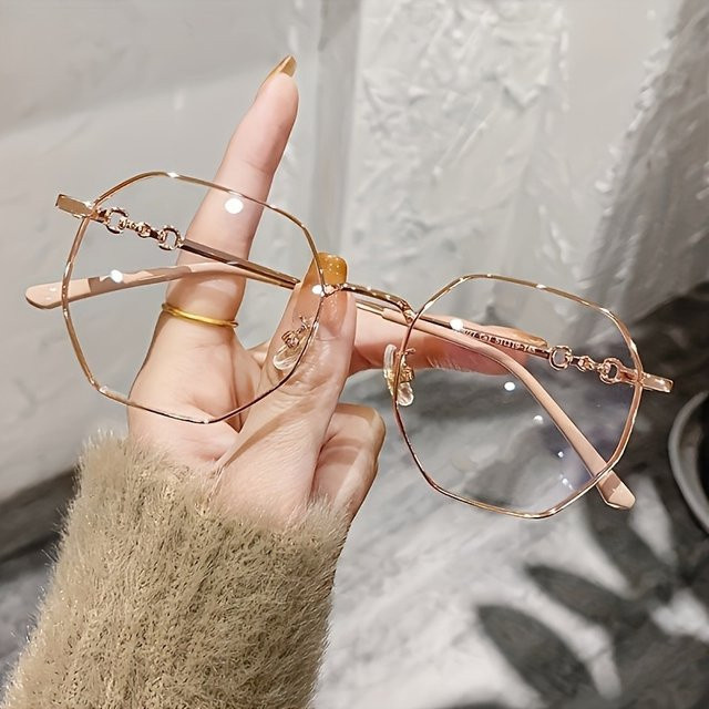 ERIKOLE Korrektionsbrille, rund, Metall, Vollrand, gold - Bild 1