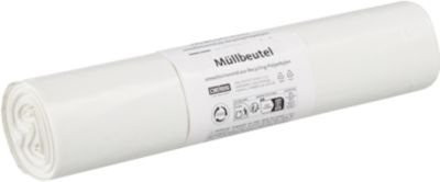 Deiss Müllbeutel weiß 20 l LDPE Stärke 25 µ 25 Stück - Bild 1