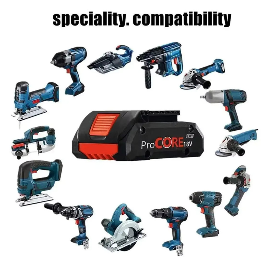 Bosch ProCORE 18V Li-Ionen-Akku 6,0Ah Schwarz Ersatz für BAT609 BAT618 mit BMS - Bild 4
