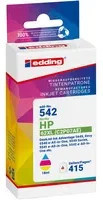 edding Tintenpatronen Set kompatibel mit HP 62XL in Cyan, Magenta und Gelb - Bild 1