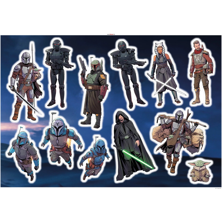 Komar Deko-Sticker Mandalorian Figures Multicolor B: 100 cm, H: 70 cm - Bild 2
