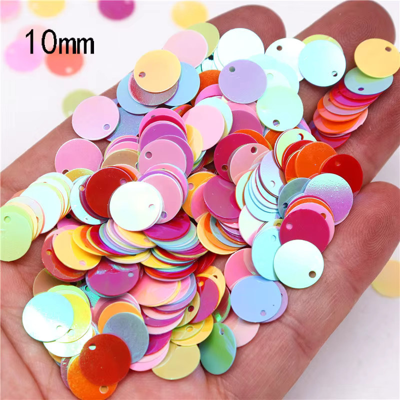 Runde Pailletten in Multicolour zum Nähen und für Handwerksprojekte in den Größen 10mm, 15mm, 20mm, 25mm und 30mm - Bild 2