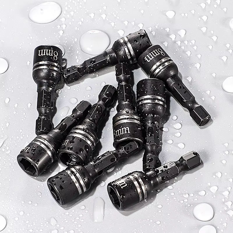 NIUXIANG Adapter Set aus Chrom-Vanadium-Stahl, 10-teiliges Reduzierhülsen-Set für Ratschenschlüssel, Schwarz - Bild 2