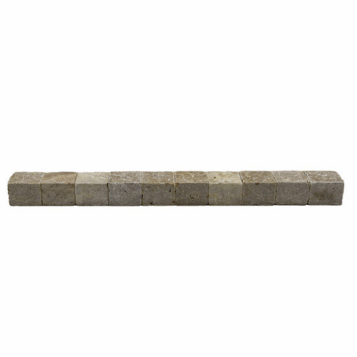 WOHNRAUSCH Pflastersteine Keona Brown aus Travertin in Braun/Beige, B/H/T: 10 x 7 x 10 cm - Bild 2