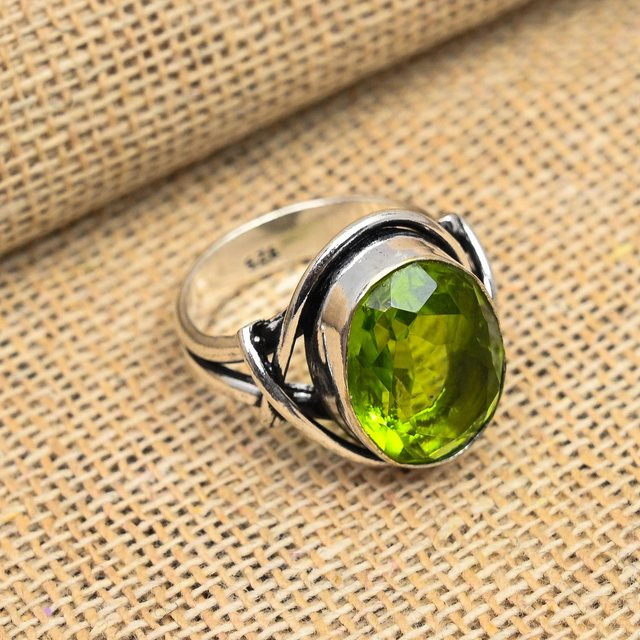 Copperie Ring 925 Silber, Peridot, Damen - Bild 1
