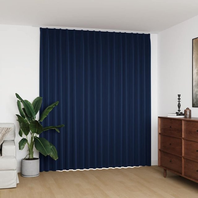 vidaXL Verdunkelungsvorhang mit Haken, Blau, Breite: 290 cm, Höhe: 245 cm - Bild 2