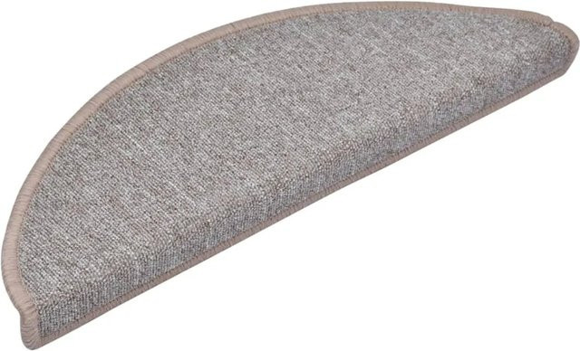 vidaXL Stufenmatten 10er Set Halbrund Hellbraun B/T/H: 65 x 24 x 4 cm aus Polypropylen - Bild 1