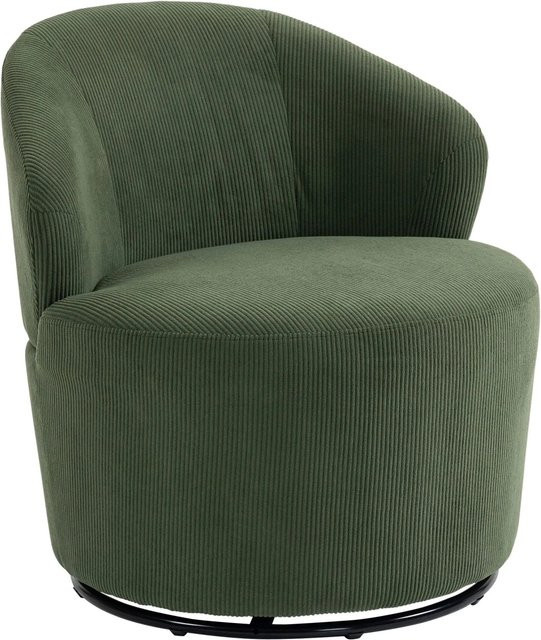 HOMCOM Moderner Drehstuhl in Grün mit Armlehnen und Schaumstoffpolsterung, B/T/H: 73,5 x 74,5 x 77 cm - Bild 1