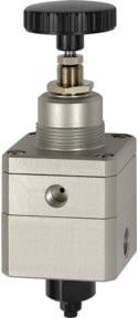 Riegler Präzisionsdruckregler ohne Manometer in Silber, G 1/4, Regelbereich 0,05 - 8 bar - Bild 1