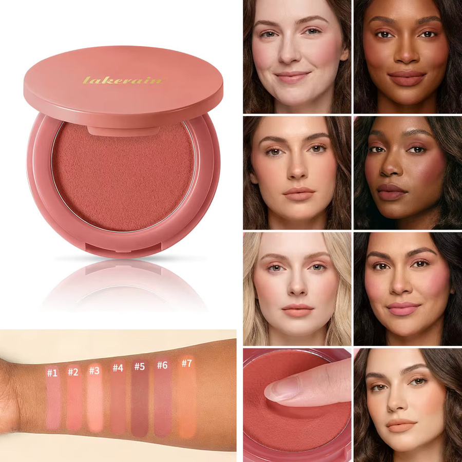 Lakerain Soft Poke Blush-Palette, Nude, Matt, Puder, Damen - Bild 7
