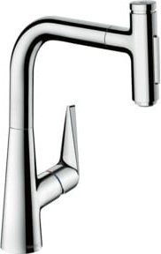 Hansgrohe Spültisch-Einhebelmischer Talis Select 220 M51 mit Ausziehbrause in Chrom - Bild 1