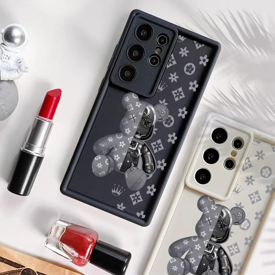 RobertS Bären-Handyhülle für Samsung Galaxy S20 FE S21 S22 S23 FE S24 Plus S24 Ultra S25 Edge in Schwarz - Bild 2