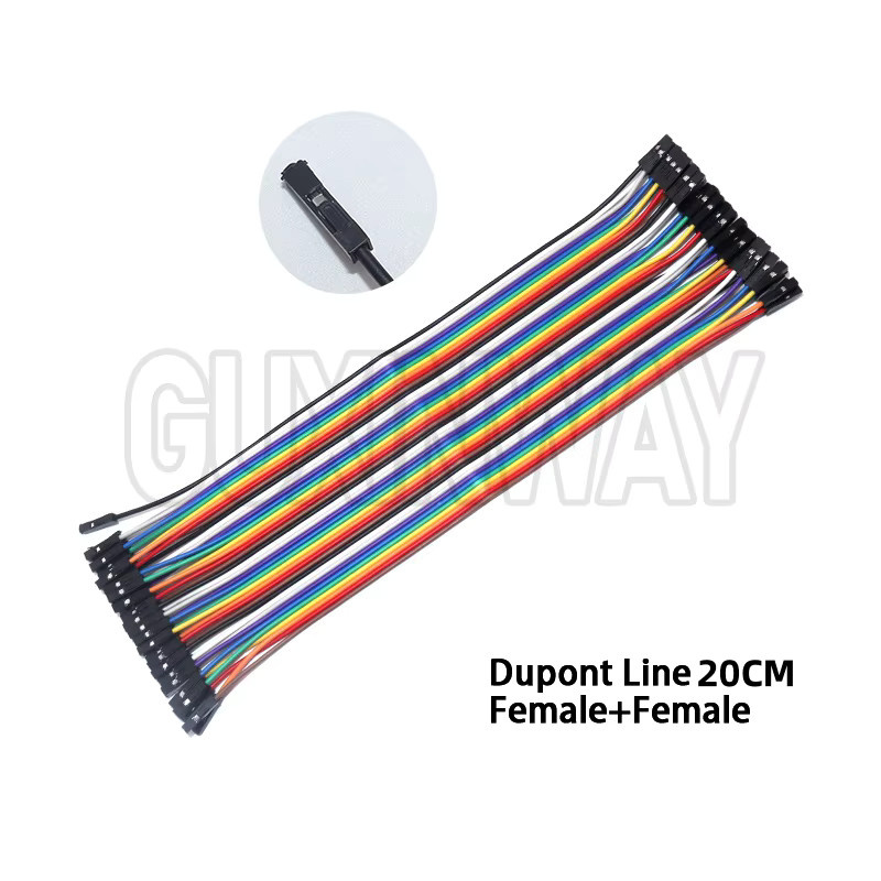 GUXINWAY Dupont Jumper Kabel Set für Arduino DIY Kits, 40PIN, 20 cm, Stecker auf Stecker sowie Buchse auf Buchse, Mehrfarbig - Bild 2
