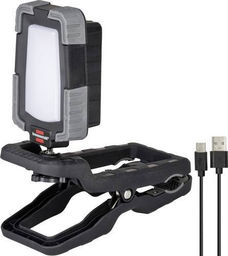 Brennenstuhl Akku LED Arbeitsleuchte CL 1050 MA mit Clip-System, 10W, 950lm, IP65, Schwarz - Bild 1