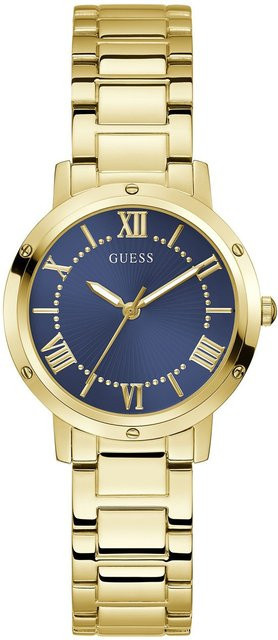 Guess Damenuhr Dawn, Quarz, Edelstahl, Blau, 34 mm - Bild 1