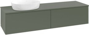 V&B Waschtischunterschrank Antao ohne Frontstruktur in Grau lackiert, B/T: 160 x 50 cm - Bild 1